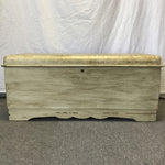 Vintage Shabby Chic Lane Brown Painted Cedar Chest