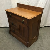 Antique Late 1800's Craftsman Solid Maple 3-Drawer Washstand