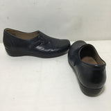 Dansko "Franny" Navy Leather Blockheel Loafers