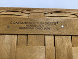 2002 Longaberger Woven Solid Maple Tray Basket