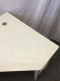 Contemporary Ashley Furniture White "Meg" Corner Computer Desk