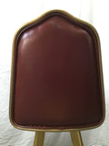 Pair of MCM Gasser Chair Co. Red Counter Height Casino Swivel Bar Stools