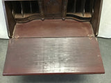 Vintage Federal 4-Drawer Glass-Front Secretary Desk