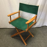 Solid Maple & Dark Green Canvas Director's Chair
