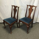 Set of 2 Vintage Federal Solid Cherry Dining Chairs