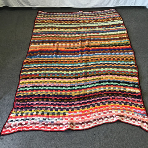 Hand Made Multicolour Throw Blanket