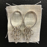 The Gold Hammer Ring-Linked Sterling Stud Drop Earrings by Siedra Loeffler