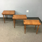 Set of Conant Ball Furniture Makers Rock Maple Nesting Tables