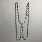 Vintage Off-White & Pink 74-Pearl Necklace