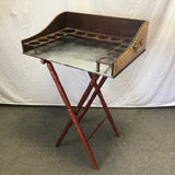 2pc Vintage Portable Dry Bar