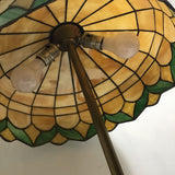 MCM Lamb Bros. Slag Shade & Tulip Barrel Table Lamp