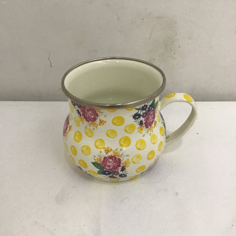 Retired Modern Mackenzie-Childs "Buttercup" Enamel Mug