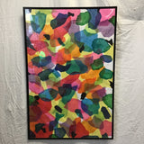 Framed Original Tissue Paper Collage