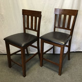 Pair of Modern Mission Ashley Furniture "Ralene" Counter Stools
