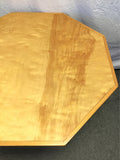 Custom Cherry Veneer Octogonal Pedestal Dining Table