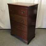 Vintage Finch Fine Furniture Solid Walnut 4-Drawer Chest of Drawers