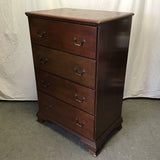 Vintage Finch Fine Furniture Solid Walnut 4-Drawer Chest of Drawers
