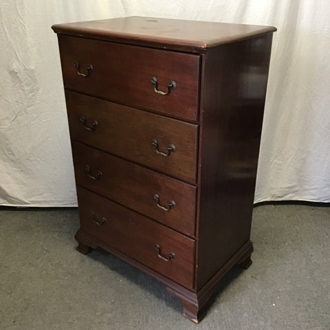 Vintage Finch Fine Furniture Solid Walnut 4-Drawer Chest of Drawers