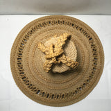 Vintage Traditional Besotho Mokorotlo Handwoven Grass Hat