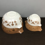 Set of 4 Vintage Pyrex "American Heritage" Cinderella Mixing Bowls
