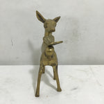 Set of 3 Vintage MCM Solid Brass Deer