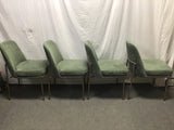 Set of 4 MCM West Elm Jack Metal Frame Dining Chairs