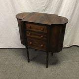 Vintage Solid Cherry 3-Drawer Martha Washington Sewing Cabinet