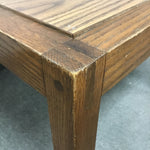 Vintage Craftsman Solid Oak Formica-Top End Table