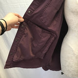 Duer Purple Cotton LuxTwill Button-Up Overshirt