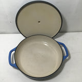 Lodge Blue Enameled Cast Iron 3.6Qt Braiser