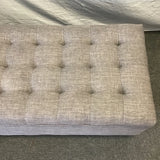 Modern Grey Upholstered Storage Bench