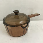 Vintage Visionware Amber 0.5L Covered Saucepan