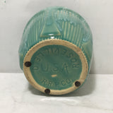 Vintage MC Roseville Green Ceramic Planter