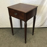 Vintage Federal Mahogany Veneer 1-Drawer Night Stand