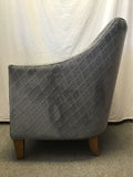Modern Emerald Home "Kismet" Graphite Armchair