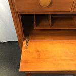 Vintage Solid Maple 4-Drawer Chest of Drawers & Desk