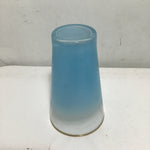 Set of 6 Vintage MCM Blendo Tuquoise Frosted Glass Tumblers
