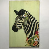 Vintage Retired Mackenzie Childs Embroidered Zebra Wall Art