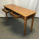 Modern Oak Veneer 2-Drawer Sofa Table