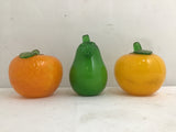 4pc Assorted Glass Fruit