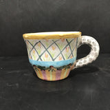 Retired Mackenzie-Childs Ceramic Tea Cup