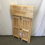 Modern Mission Solid Tropical Wood 4-Tier Folding Shelf