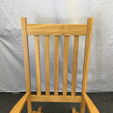 Vintage Solid Oak Arrow-Back Rocking Chair