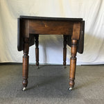 Vintage Solid Oak Drop-Leaf Dining Table
