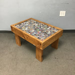 Vintage Custom-Made Beer Cap Coffee Table