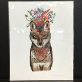 Cruz Illustrations "The Flirty Coyote" 8x10 Signed Art Print