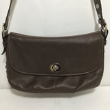 Vintage Coach Legacy Flap F15170 Brown Pebbled Leather Shoulder Crossbody Bag