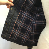Boden Blue Waxed Cotton Moto Jacket