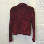 Vintage Margaret O'Leary Red Chenille Cardigan