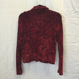 Vintage Margaret O'Leary Red Chenille Cardigan